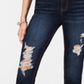 Calças jegging jeans rasgadas Indigo Rein Junior, azul, tamanho 11