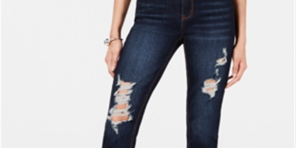Calças jegging jeans rasgadas Indigo Rein Junior, azul, tamanho 11