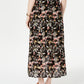 Saia midi estampada estilo &amp; co feminina tamanho pequeno