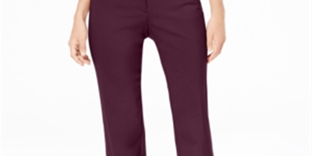 Calça feminina JM Collection Tummy Control Curvy Fit vermelha tamanho 16x4,5