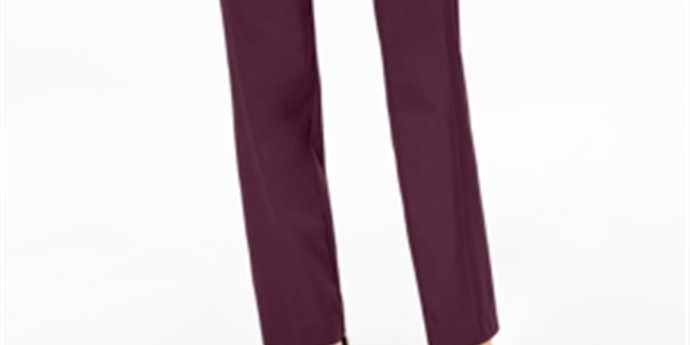 Calça feminina JM Collection Tummy Control Curvy Fit vermelha tamanho 16x4,5