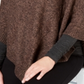 Poncho envelope feminino Karen Scott marrom tamanho P/M