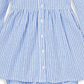 Conjunto de vestido e calça listrada Ralph Lauren para meninas, azul, tamanho 3MOS