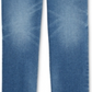 Calça jeans feminina rasgada e reta, tamanho 0, azul, da INC International Concepts
