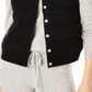 Colete de cashmere feminino Charter Club, preto, tamanho grande