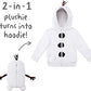 Cubcoats Olaf Frozen 2 em 1 infantil, moletom com zíper clássico transformador e pelúcia macia, branco