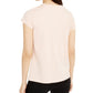 Camiseta Calvin Klein Feminina Gola Redonda com Logotipo e Estampa Rosa Tamanho P