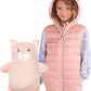 Cubcoats Kali The Kitty 2 em 1 Colete Transformador com Capuz e Pelúcia Macia Rosa