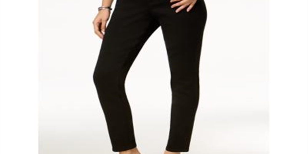 Jeans ultra skinny feminino Style &amp; Co, preto, tamanho 2