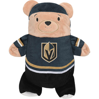 Cubcoats Meninos e Meninas Crianças Vegas Golden Knights 2 em 1 Transformando Moletom com Zíper Completo e Pelúcia Macia Preto Tamanho 2T