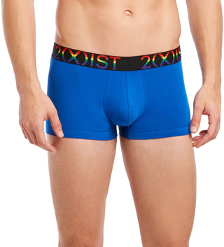 2(X)IST Cueca Boxer Masculina Pride No Show Azul Tamanho X-Grande