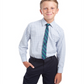 Camisa xadrez Tommy Hilfiger Big Boy's 2 peças, corte regular, com gravata listrada, branca, tamanho 2XL