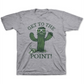 Camiseta Jem Little Boy's Get to the Point, cinza, tamanho 6