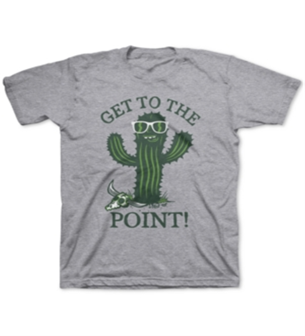 Camiseta Jem Little Boy's Get to the Point, cinza, tamanho 6
