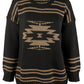 Suéter de malha plus size feminino Ralph Lauren, preto, tamanho 2X