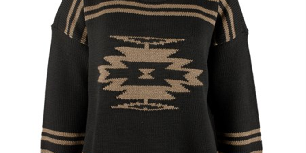 Suéter de malha plus size feminino Ralph Lauren, preto, tamanho 2X