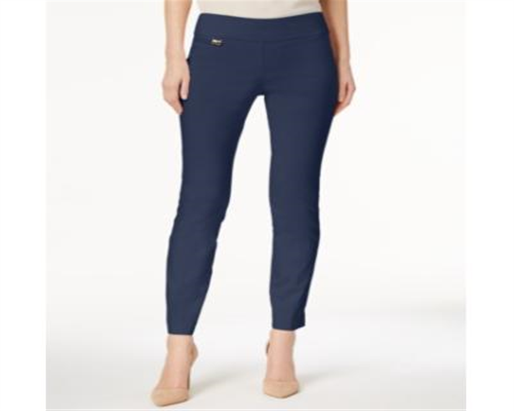 Calça skinny Alfani feminina com controle de barriga, tamanho 12, tamanho pequeno, cor fudge escuro