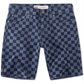 Shorts jeans Levi's Little Boy's com estampa xadrez e ajuste cônico, azul, tamanho 4R