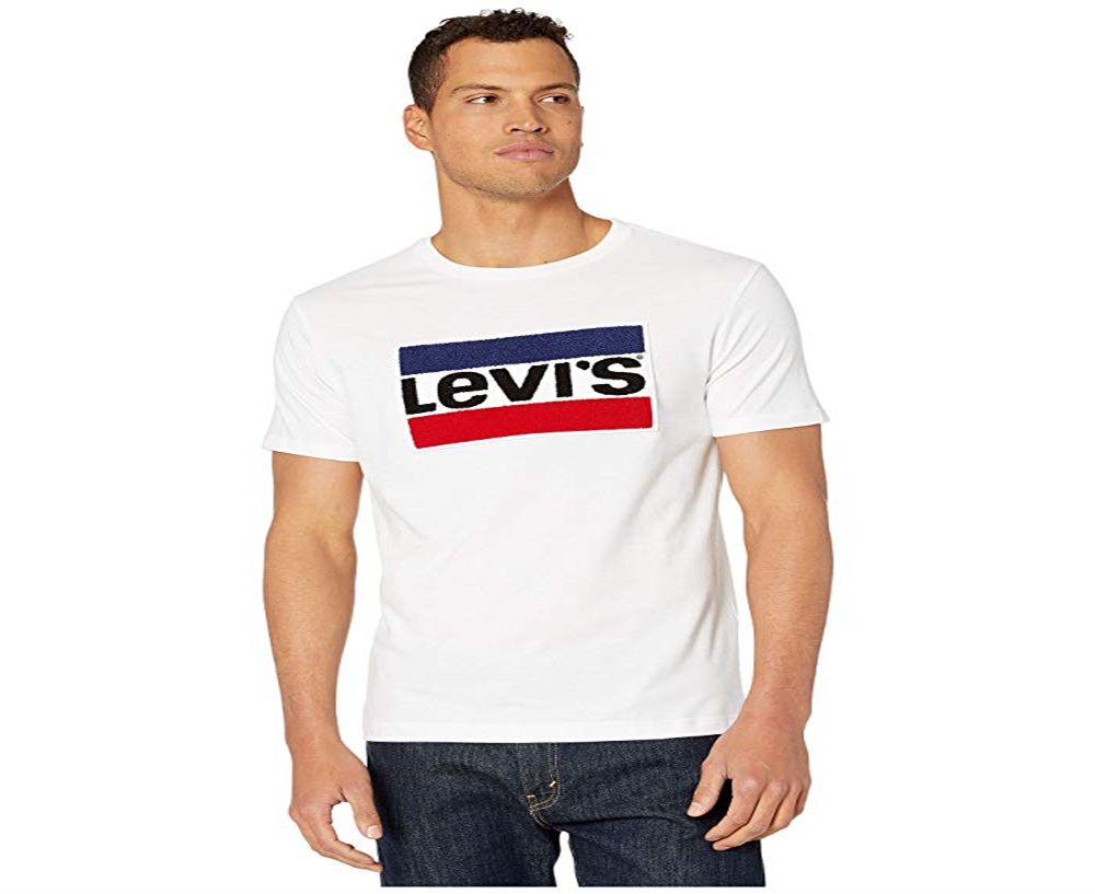 Camiseta Levi's Masculina com Logotipo, Branca, Tamanho Grande