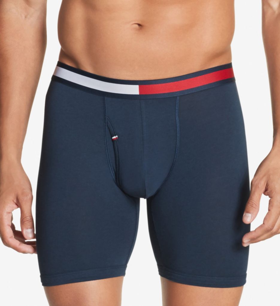 Tommy Hilfiger Boxer Masculino Modern Essentials Cool Stretch Azul Tamanho Grande