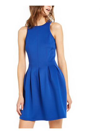 Vestido curto sem mangas feminino Michael Kors, azul, tamanho pequeno