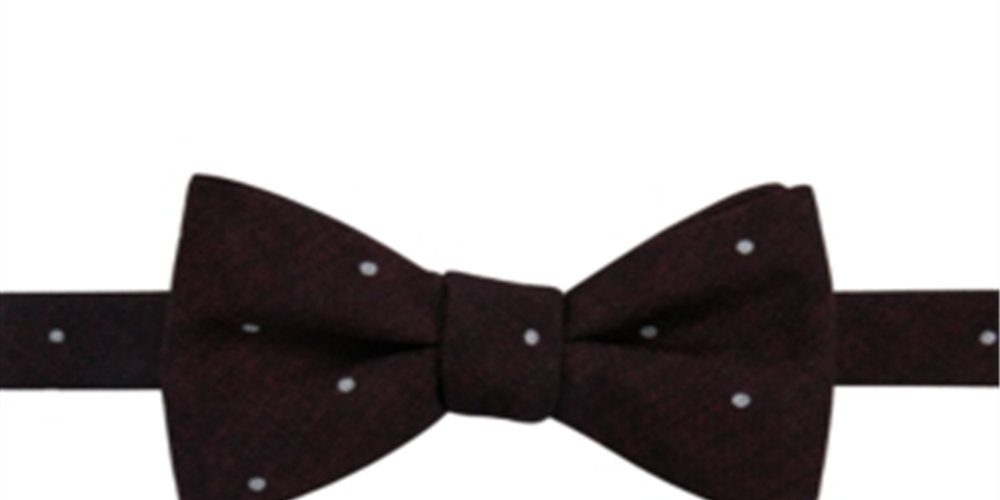 Ryan Seacrest Distinction Masculino Bow Umbria Dot Pré-gravata Vermelho Tamanho Regular