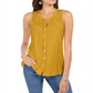 Regata feminina com botões Style &amp; Co, amarela, tamanho XX-G