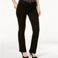 Calça jeans feminina Curvy Fit Finity Bootcut da INC International Concepts, preta, tamanho 2