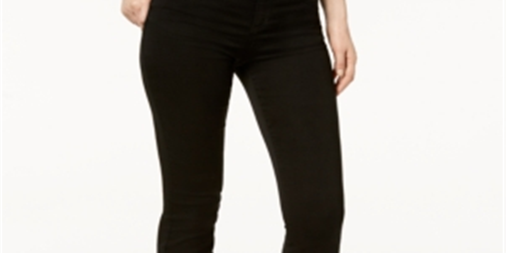 Calça jeans feminina Curvy Fit Finity Bootcut da INC International Concepts, preta, tamanho 2