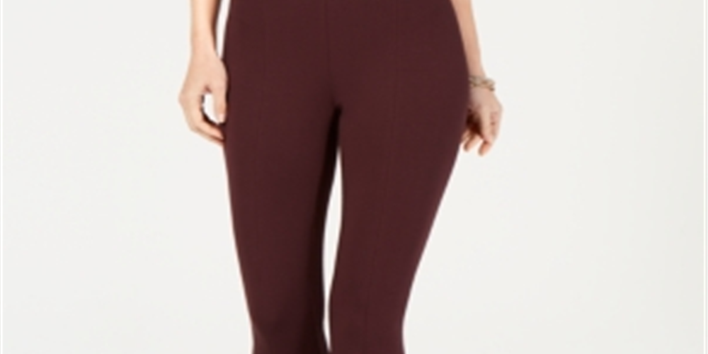 Leggings Alfani Comfort Waist Femininas Vinho Tamanho Pequeno XL