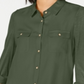 Camisa utilitária Ultra Flirt Junior's Mixed Media Verde Tamanho GG