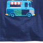 Camiseta infantil First Impressions Baby Boy Cotton Ice Cream Truck Azul Tamanho 18 MOS