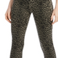 Calça skinny feminina com estampa animal da INC International Concepts, tamanho 2, verde