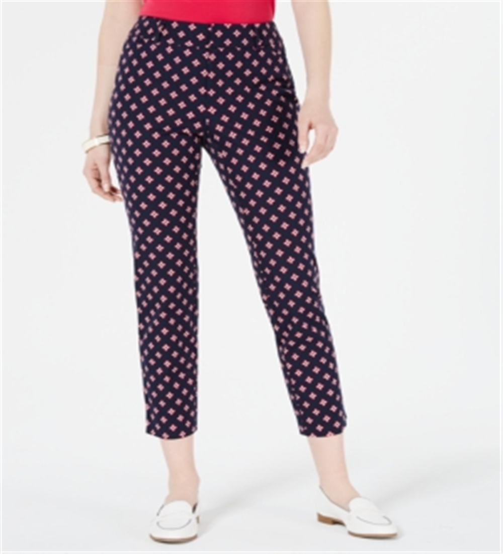 Calça Capri Estampada Feminina Charter Club Azul Tamanho 6