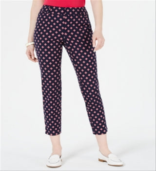 Calça Capri Estampada Feminina Charter Club Azul Tamanho 6