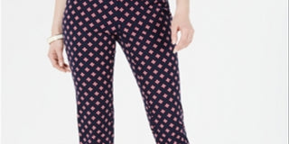 Calça Capri Estampada Feminina Charter Club Azul Tamanho 6