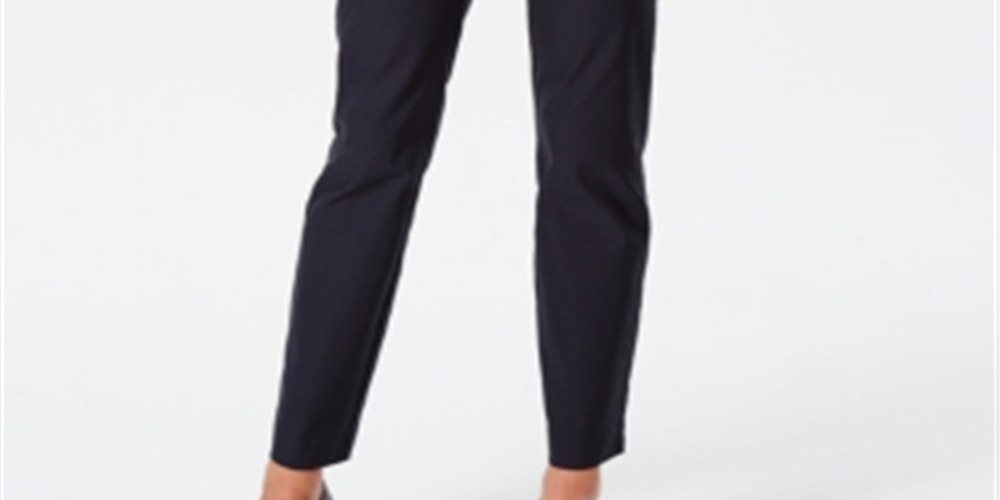 Calça feminina Charter Club Cambridge Skinny Tummy Control Azul Tamanho 6