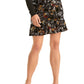 Minissaia estampada Dora Rachel Roy feminina, preta, tamanho pequeno