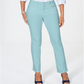 Calça jeans feminina Charter Club Lexington Tummy Control, perna reta, azul, tamanho 10