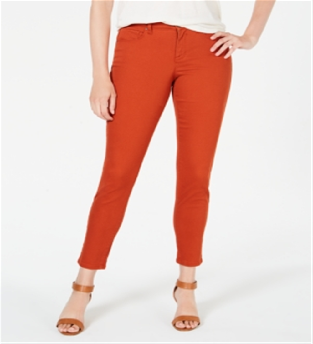 Jeans Curvy Fit Skinny Fashion Feminino Estilo &amp; Co Co, Cobre, Tamanho 8