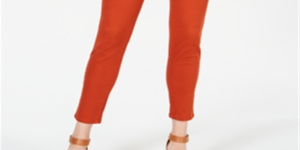 Jeans Curvy Fit Skinny Fashion Feminino Estilo &amp; Co Co, Cobre, Tamanho 8