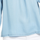 Blusa feminina com decote quadrado estilo &amp; co, azul, tamanho médio