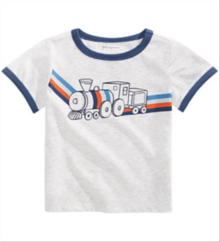 First Impressions Baby Boy's Train T-Shirt Gray Size 18MOS