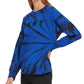 Moletom feminino DKNY Sport Fitness Running Azul Tamanho X-S