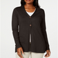 Karen Scott Cardigan longo feminino marrom tamanho médio