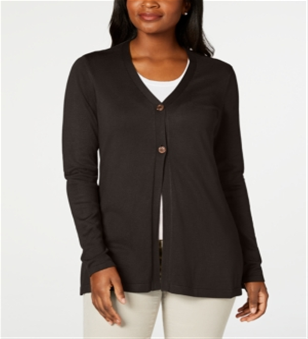 Karen Scott Cardigan longo feminino marrom tamanho médio
