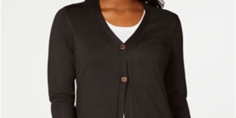Karen Scott Cardigan longo feminino marrom tamanho médio