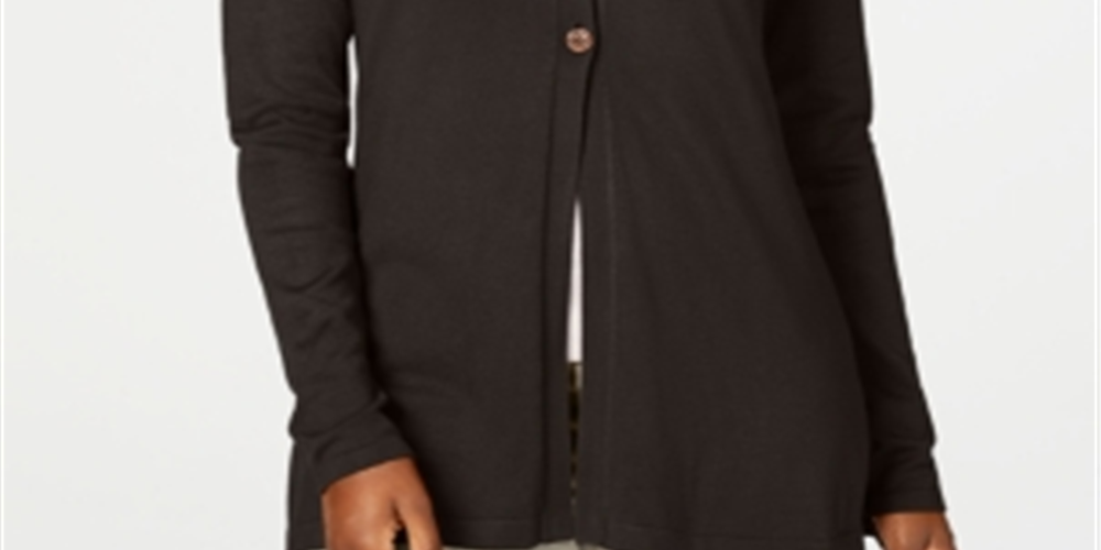 Karen Scott Cardigan longo feminino marrom tamanho médio