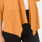 Cardigan feminino Alfani com manga comprida drapeado e aberto, laranja, tamanho pequeno