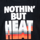 Camiseta Nike Nothing But Heat para meninos, preta, tamanho 6